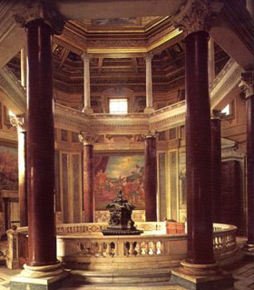 Wnętrze baptysterium przy bazylice św. Jana na Lateranie, Rzym, V wiek